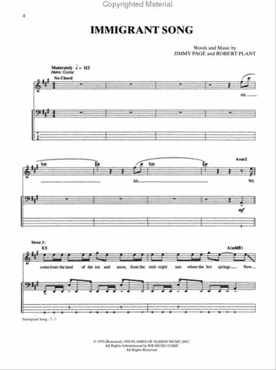 Led Zeppelin -- III Electric Guitar scores gallery preview page 2