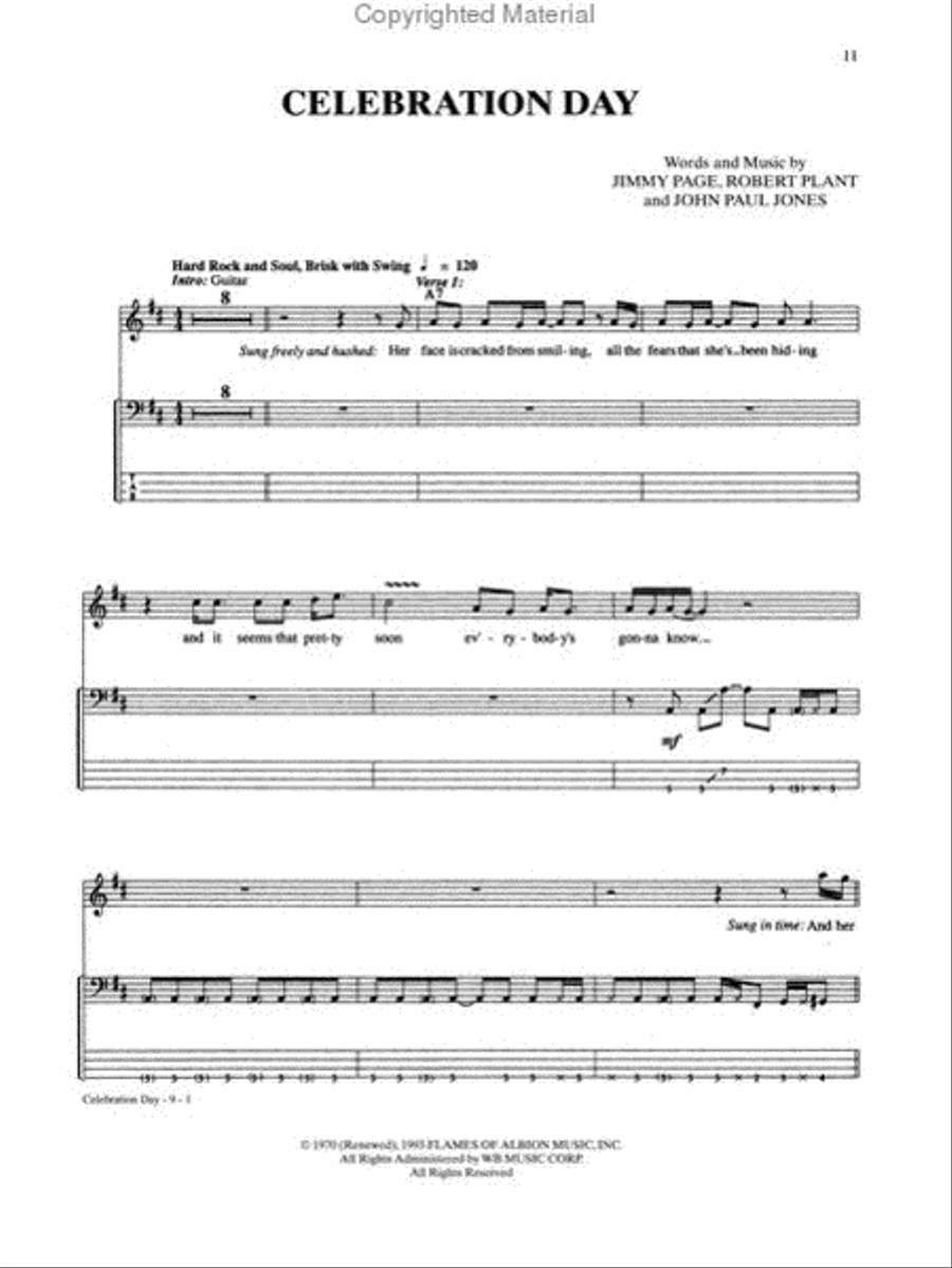 Led Zeppelin -- III Electric Guitar scores gallery preview page 3