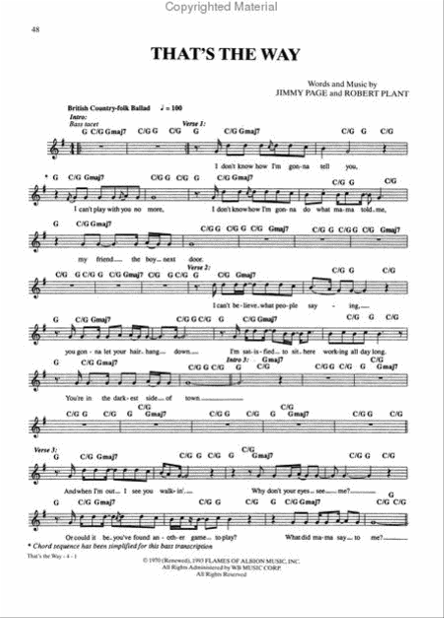 Led Zeppelin -- III Electric Guitar scores gallery preview page 4