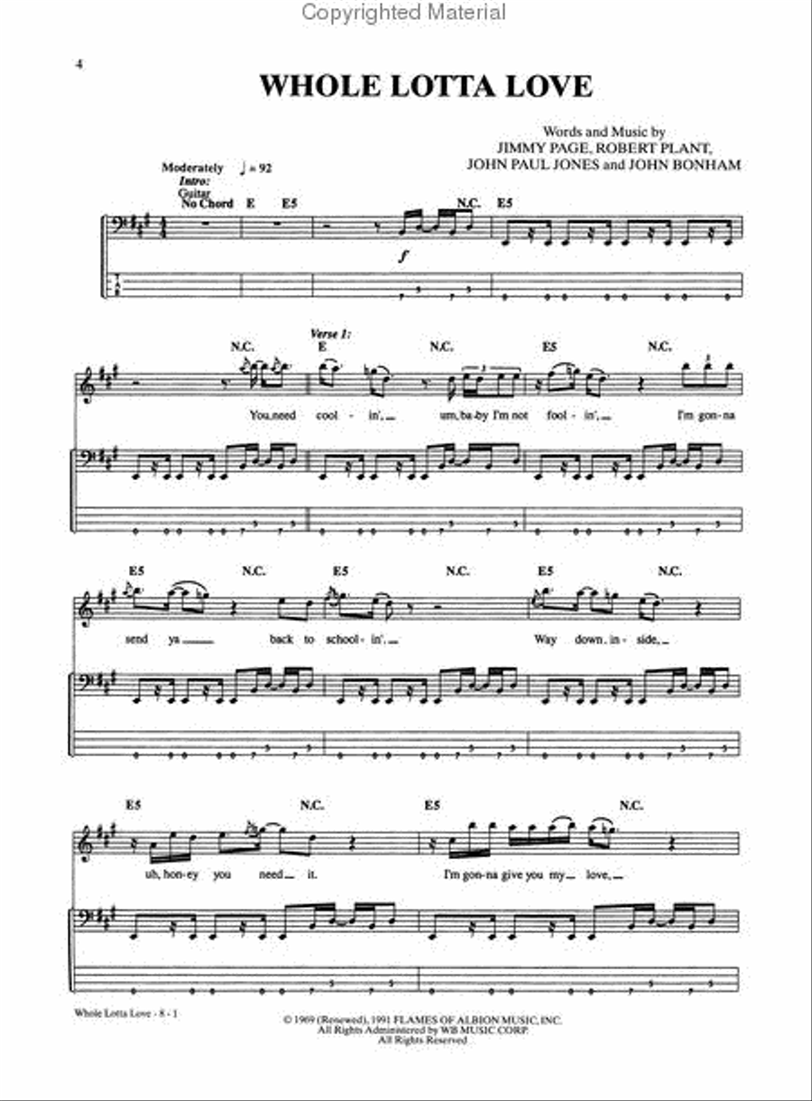 Led Zeppelin -- II Electric Guitar scores gallery preview page 2