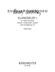 Klangrelief I for Flute (Piccolo Flute), Violin, Violoncello, Piano and Percussion (1)