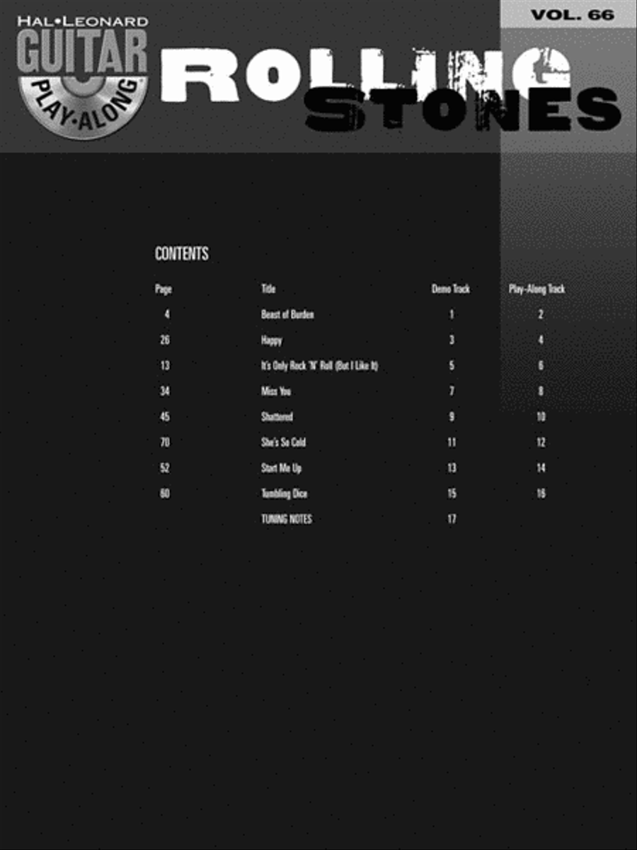 Rolling Stones Guitar Tablature scores gallery preview page 3