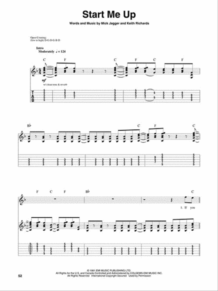 Rolling Stones Guitar Tablature scores gallery preview page 5