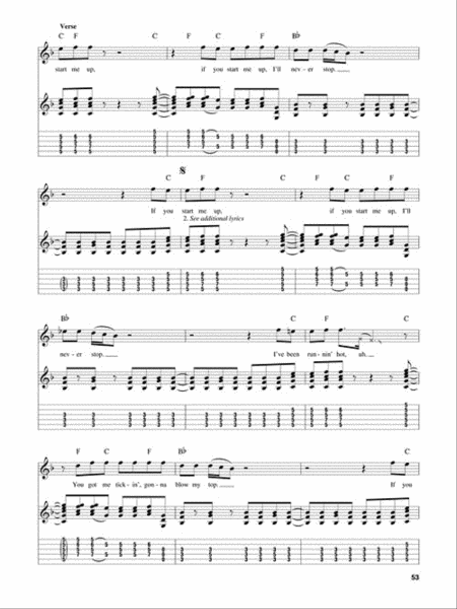 Rolling Stones Guitar Tablature scores gallery preview page 6