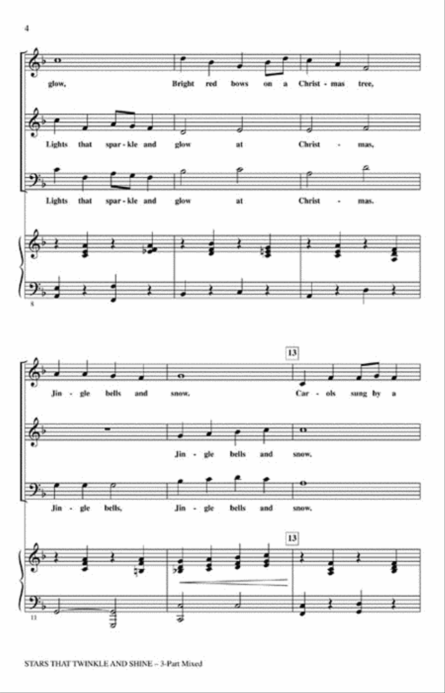 Stars That Twinkle and Shine 3-Part scores gallery preview page 3