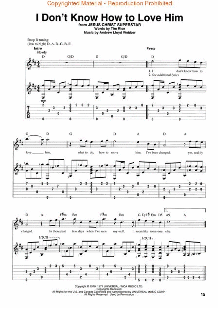 Fingerpicking Andrew Lloyd Webber Fingerpicking Guitar scores gallery preview page 4