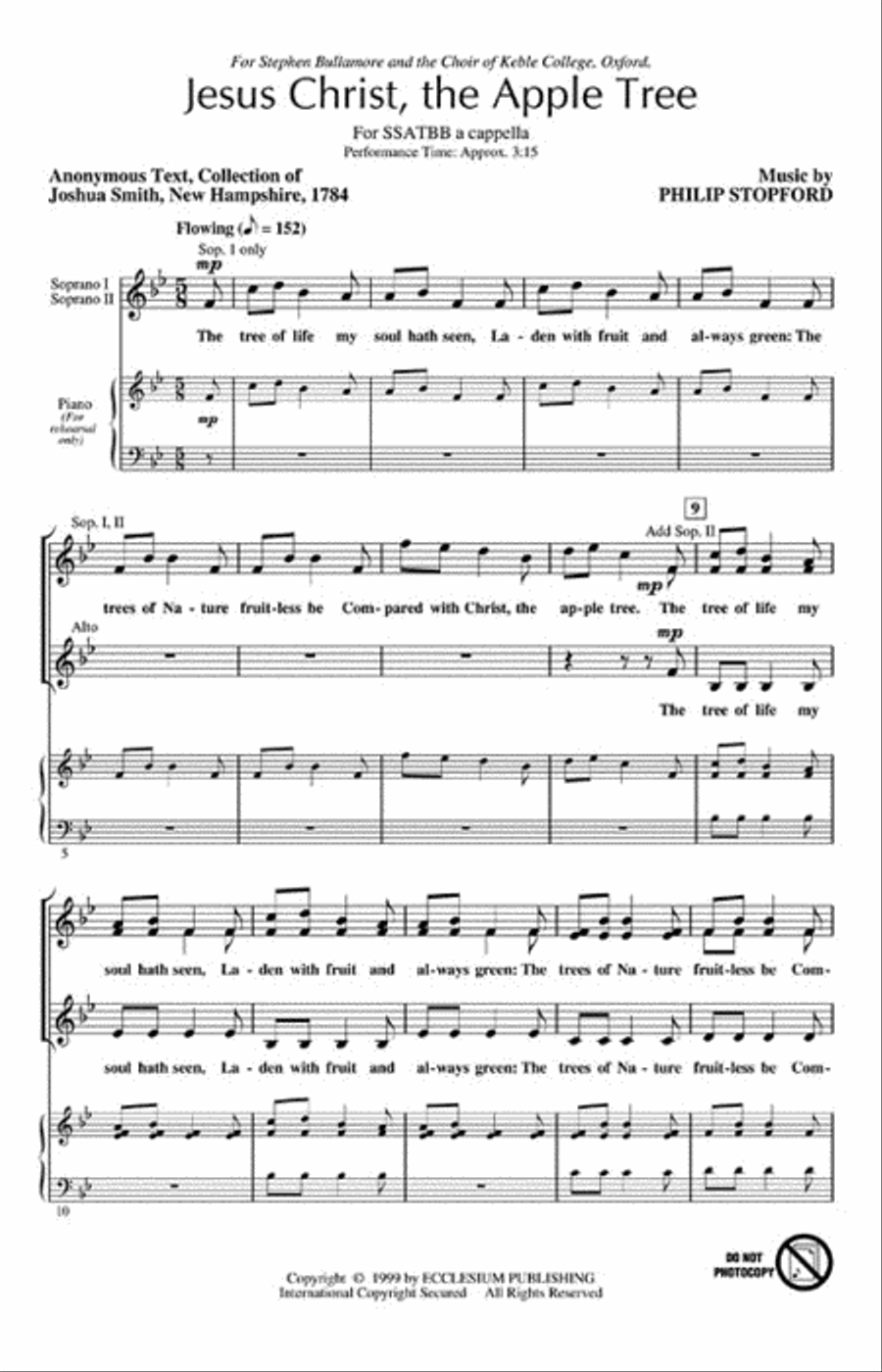 Jesus Christ, the Apple Tree A Cappella scores gallery preview page 2