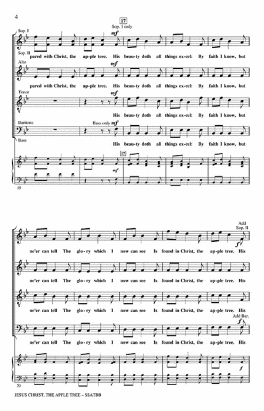 Jesus Christ, the Apple Tree A Cappella scores gallery preview page 3