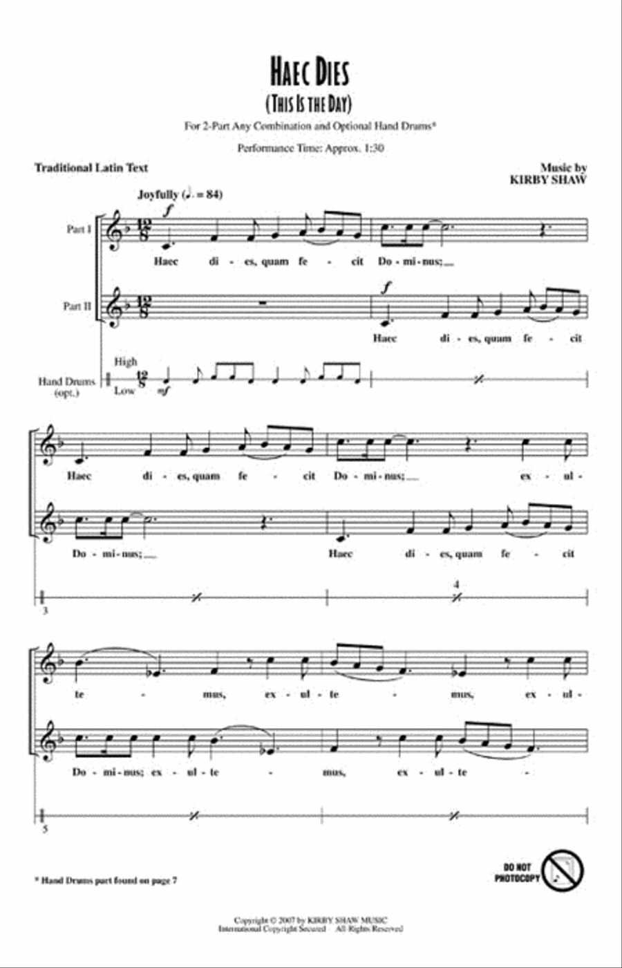 Haec Dies Haec Dies 2-Part scores gallery preview page 3