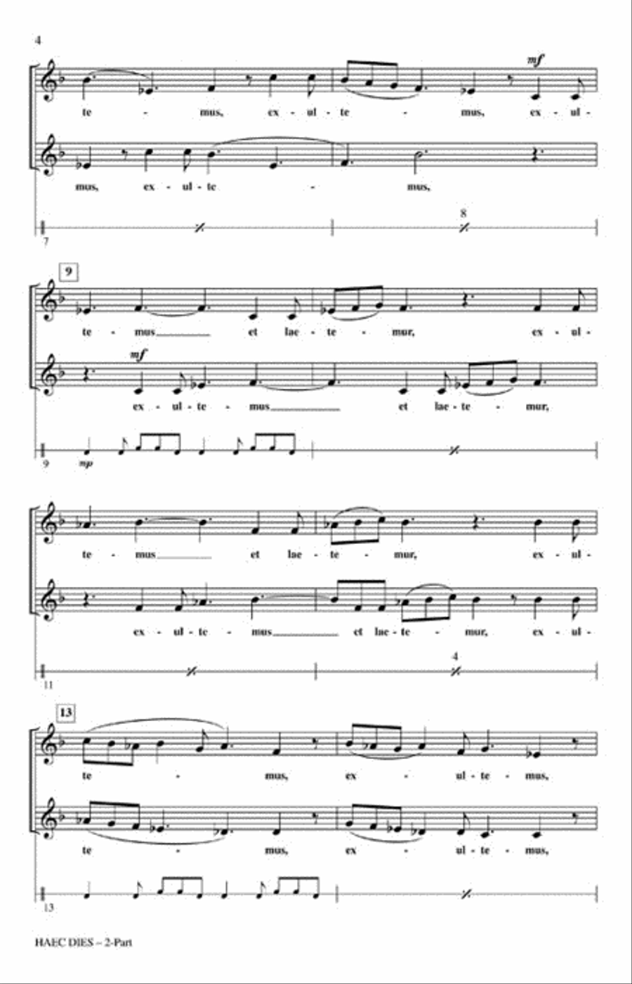 Haec Dies Haec Dies 2-Part scores gallery preview page 4