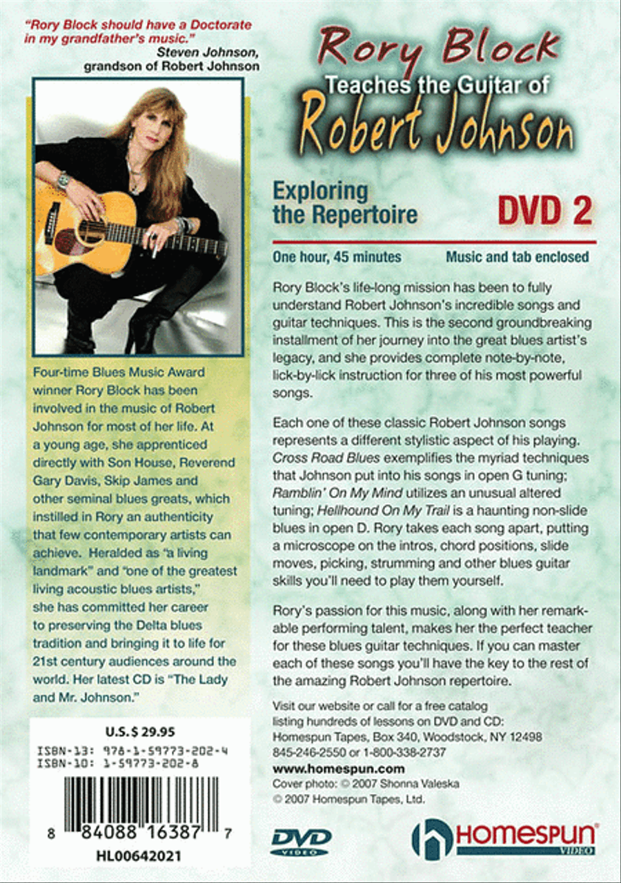 Rory Block Teaches the Guitar of Robert Johnson Electric Guitar scores gallery preview page 2