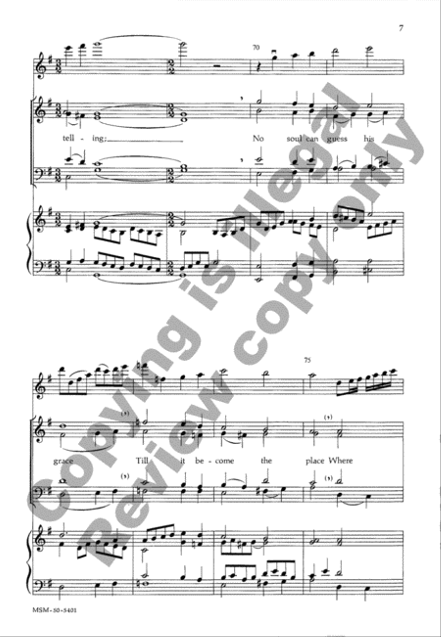 Come Down, O Love Divine Come Down, O Love Divine 4-Part scores gallery preview page 7
