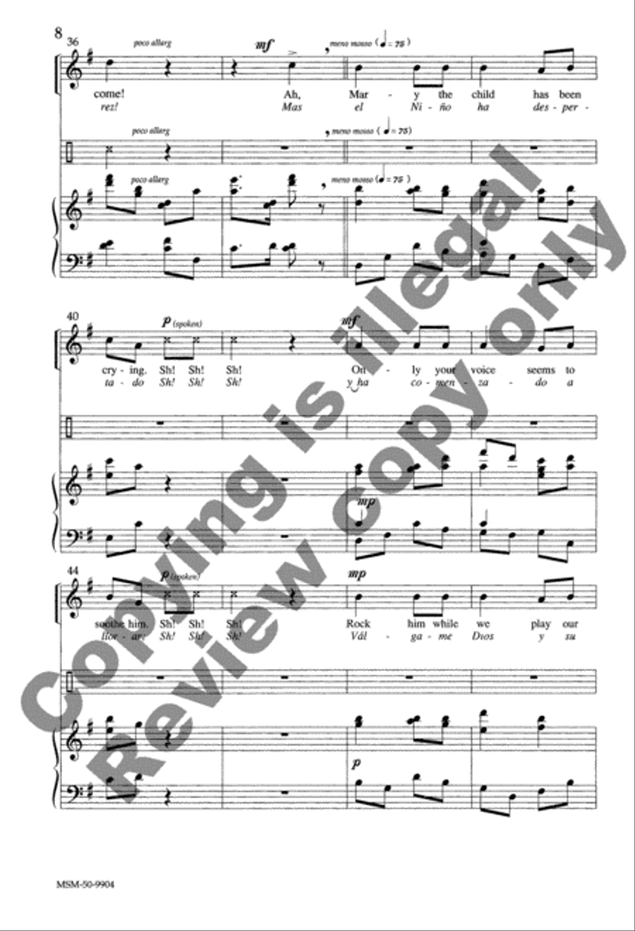 Zumba, Zumba Zumba, Zumba Unison Choir scores gallery preview page 8