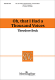Oh, That I Had a Thousand Voices