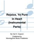 Rejoice, Ye Pure In Heart (Instrumental Parts) mini preview