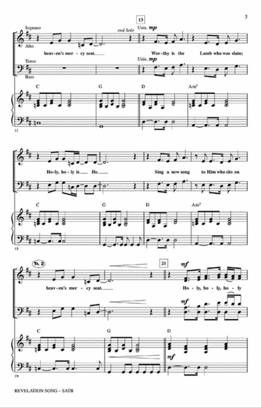 Revelation Song Revelation Song 4-Part scores gallery preview page 3