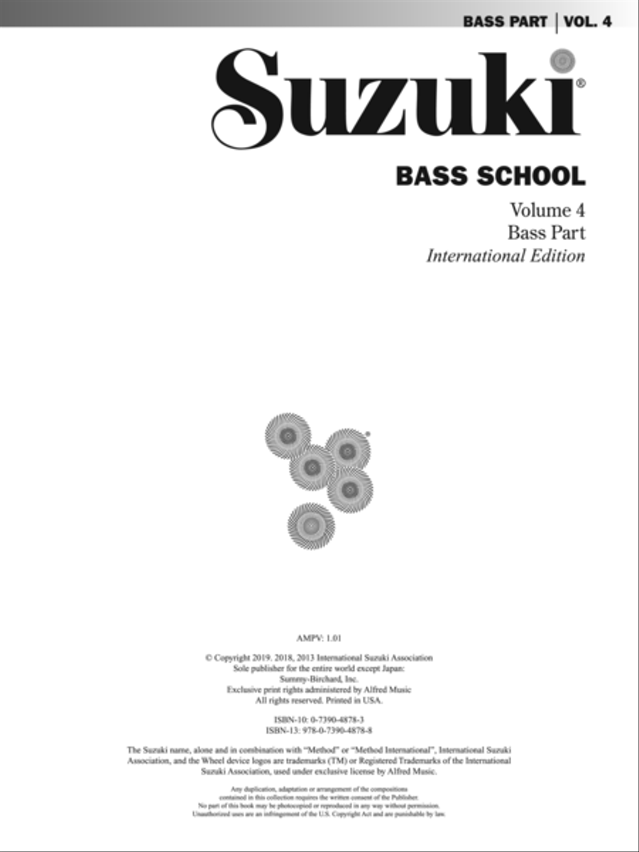 Suzuki Bass School, Volume 4 String Methods scores gallery preview page 2