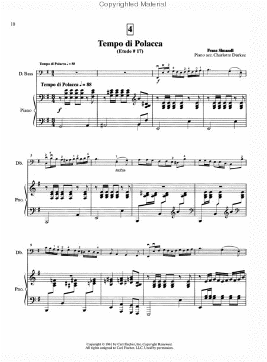 Suzuki Bass School, Volume 4 String Methods scores gallery preview page 3