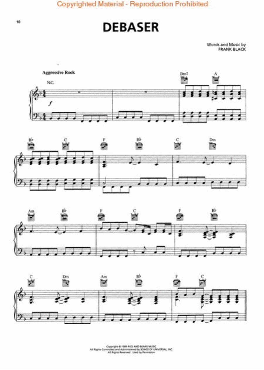 Best of Pixies Best of Pixies Piano, Vocal, Guitar scores gallery preview page 3