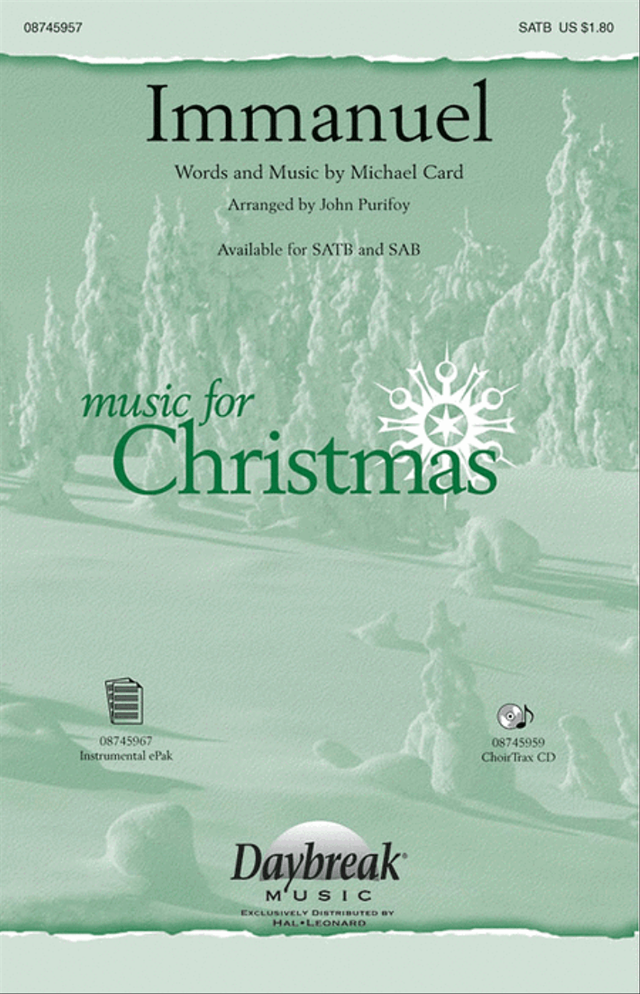 Immanuel - ChoirTrax CD Choir scores gallery preview page 1