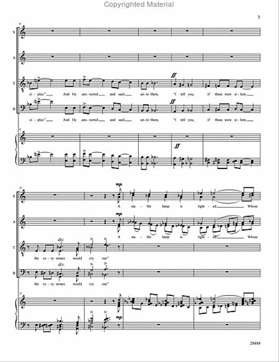 A Christmas Hymn - SATB Choir scores gallery preview page 3