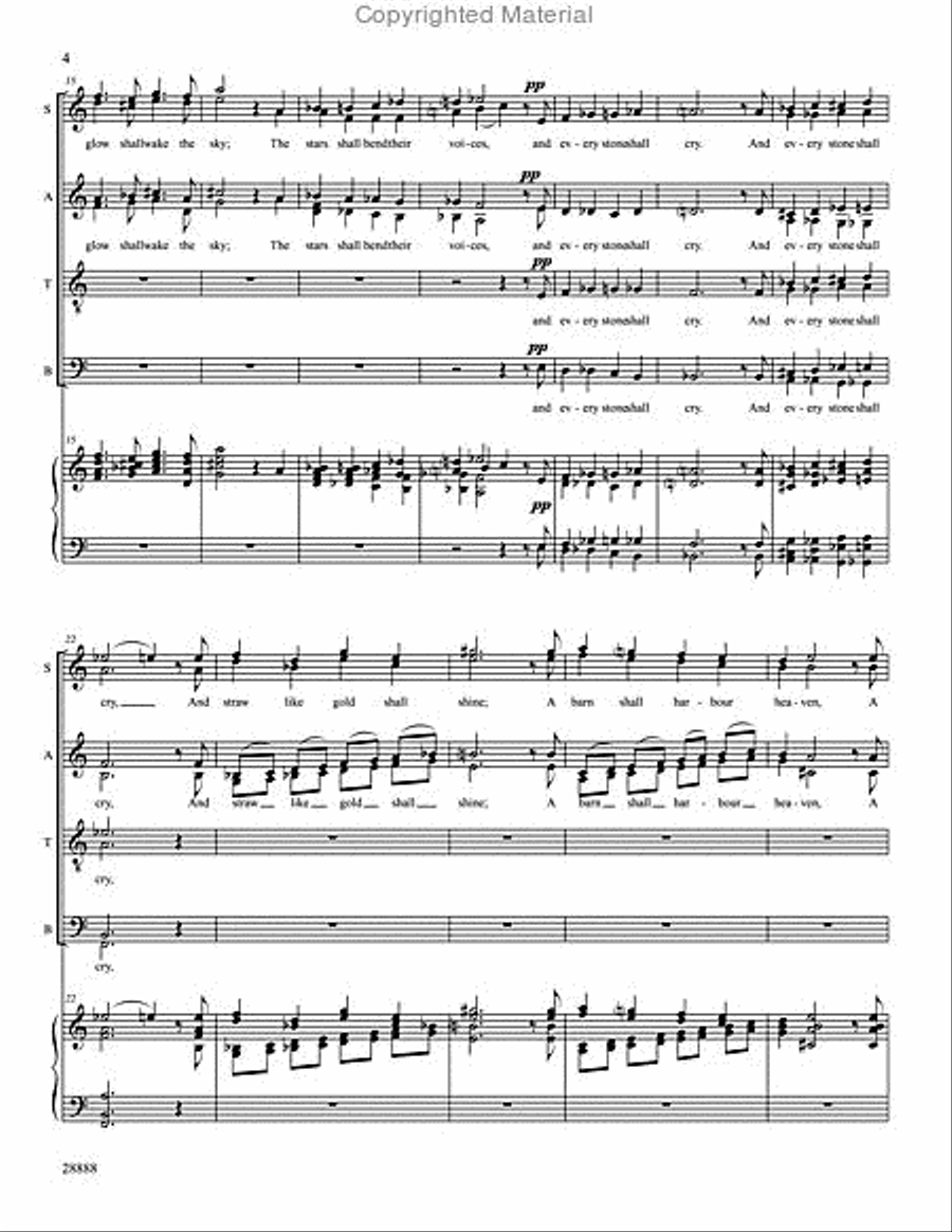 A Christmas Hymn - SATB Choir scores gallery preview page 4