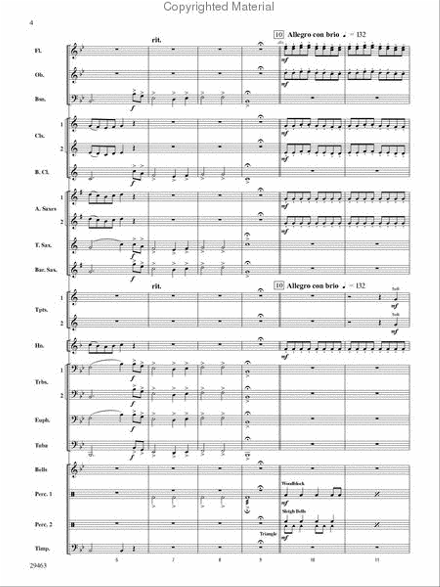 Troika from Lieutenant Kijé Suite Concert Band scores gallery preview page 3