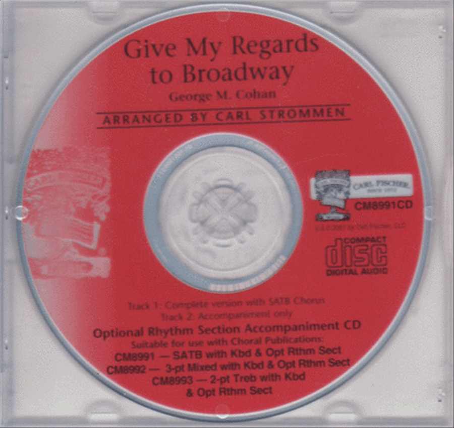 Give My Regards To Broadway Choir scores gallery preview page 1