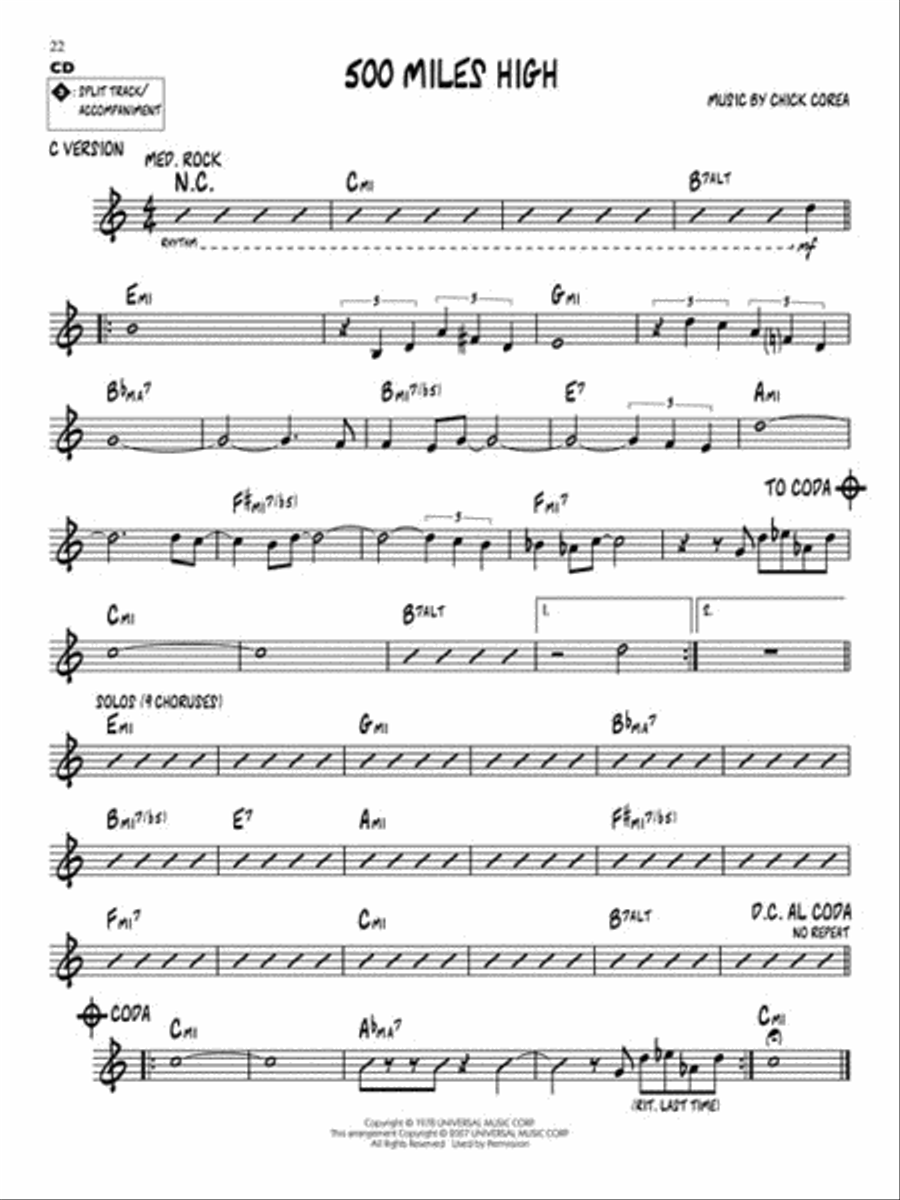 Chick Corea C Instrument scores gallery preview page 6