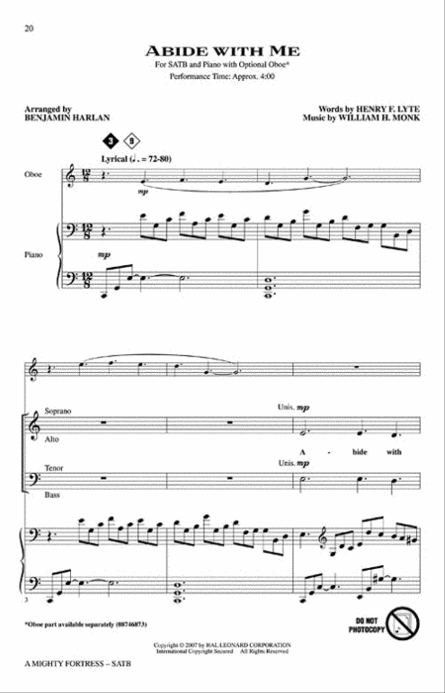 A Mighty Fortress – A Festival of Hymns 4-Part scores gallery preview page 4