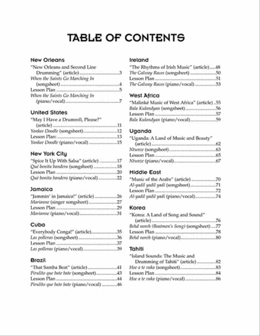 World Rhythms Choir scores gallery preview page 2