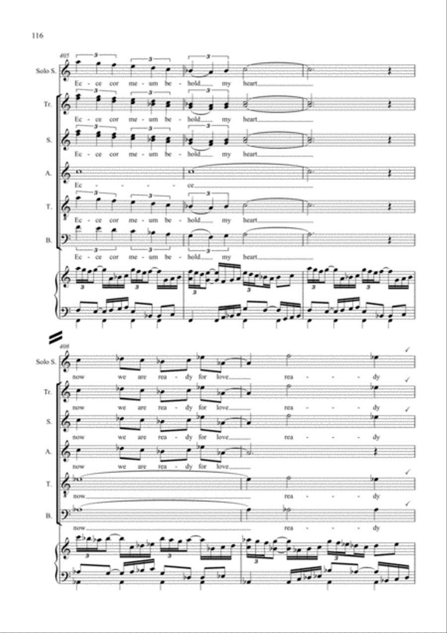 Ecce Cor Meum Ecce Cor Meum 4-Part scores gallery preview page 4
