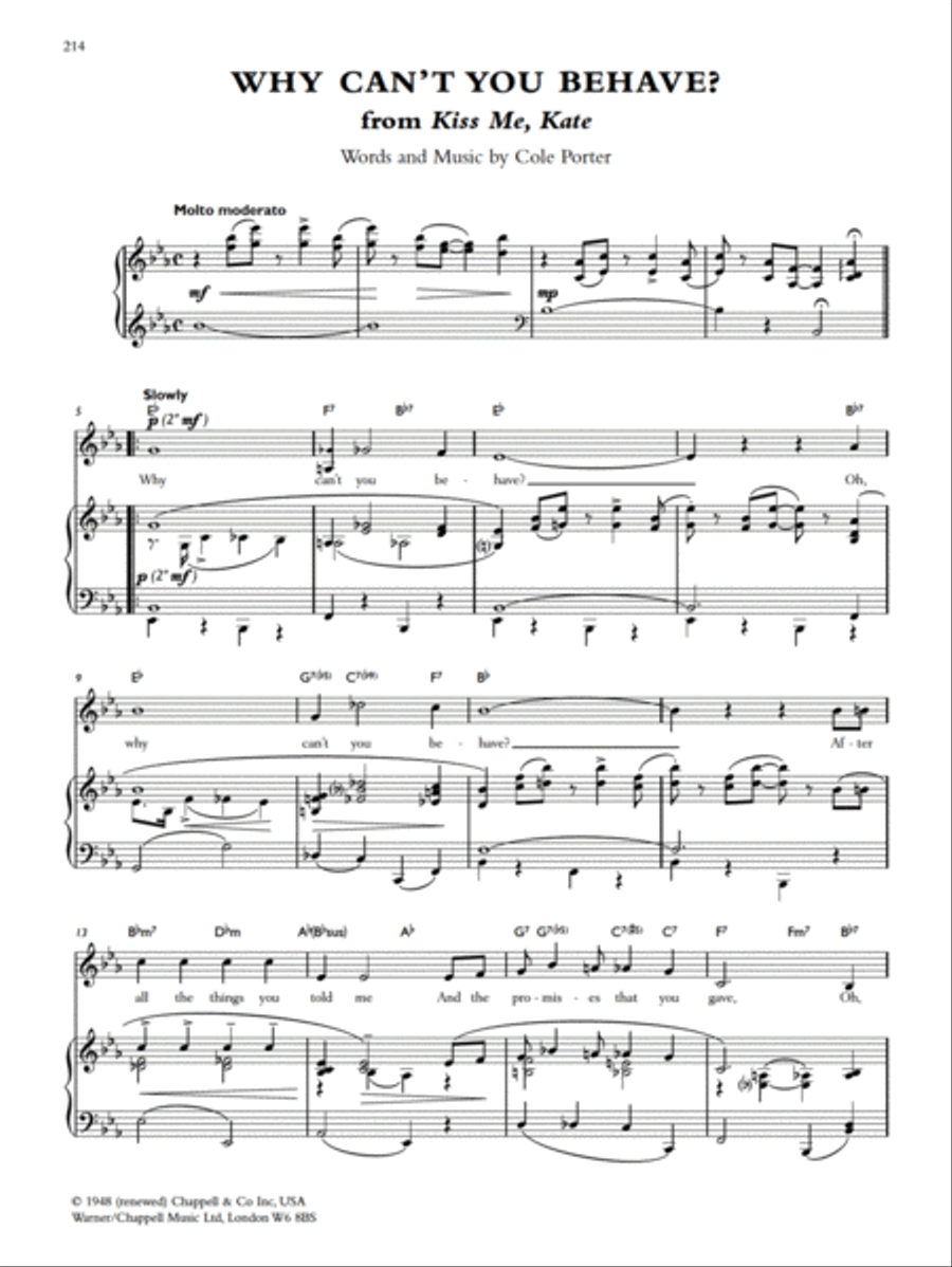 Cole Porter: The Definitive Songbook Piano, Vocal, Guitar scores gallery preview page 4