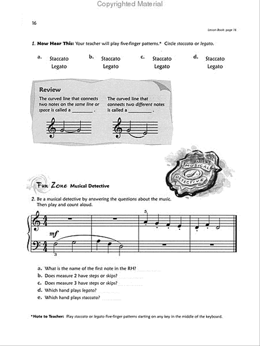 Premier Piano Course, Lesson, Theory & Performance 1B (Value Pack) Piano Method scores gallery preview page 2