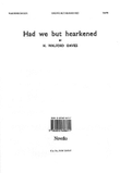 H. Walford Davies: Had We But Hearkened To Thy Word
