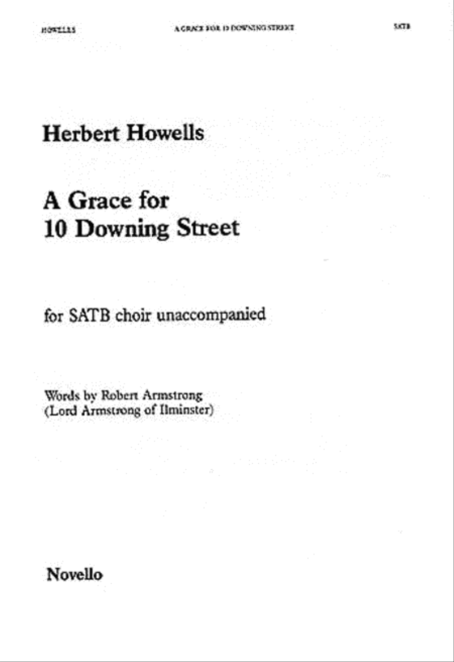 A Grace For 10 Downing Street 4-Part scores gallery preview page 1