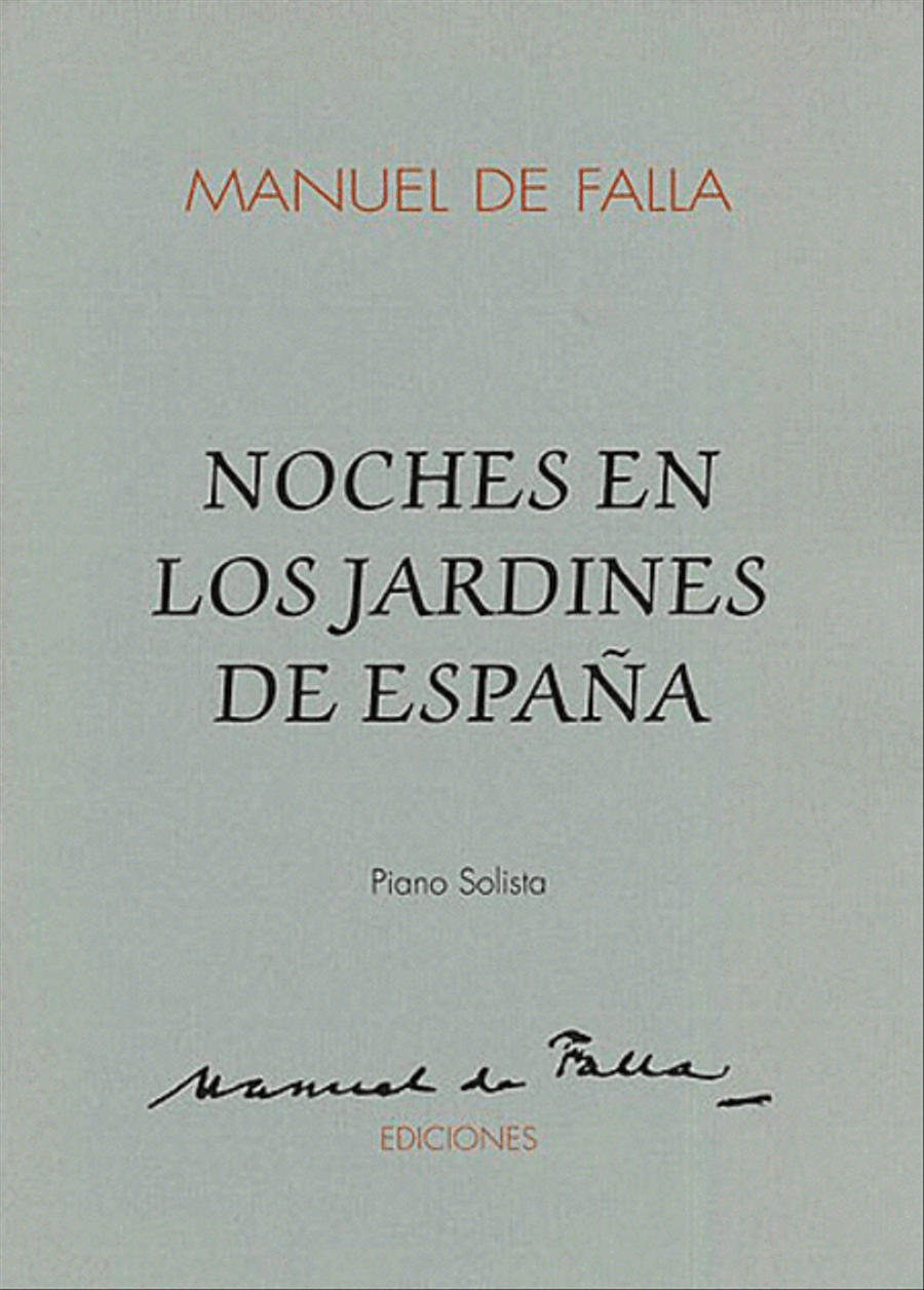 Noches En Los Jardines De Espana Piano Solo scores gallery preview page 1