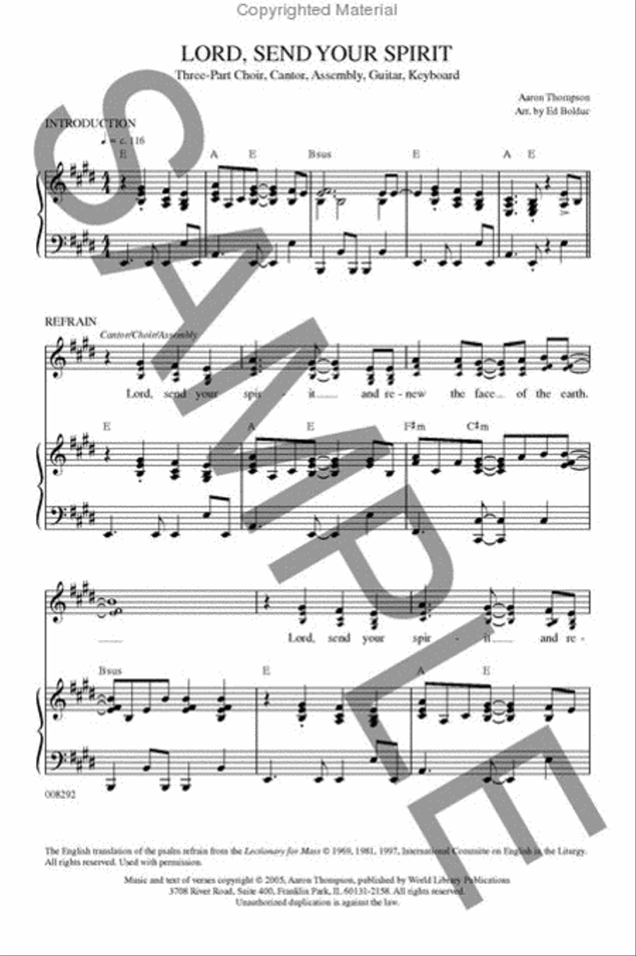 Lord Send Out Your Spirit Guitar scores gallery preview page 2