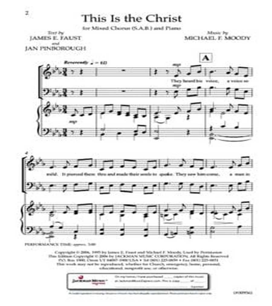 This Is the Christ - SAB This Is the Christ - SAB 3-Part scores gallery preview page 2