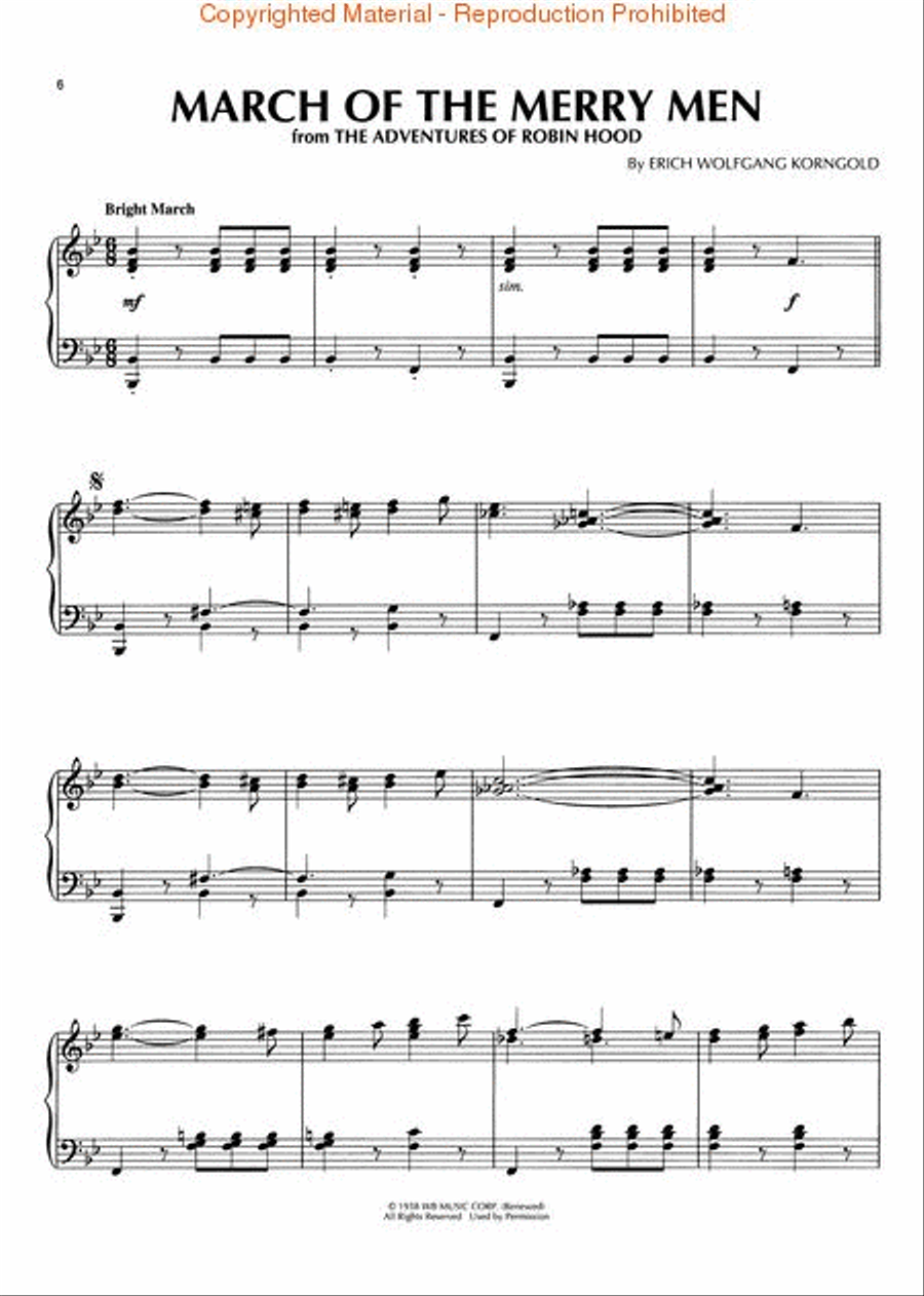 American Film Institute's Top 25 Film Scores Piano, Vocal, Guitar scores gallery preview page 2