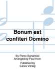 Bonum est confiteri Domino