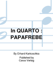 In QUARTO : PAPAFREBE