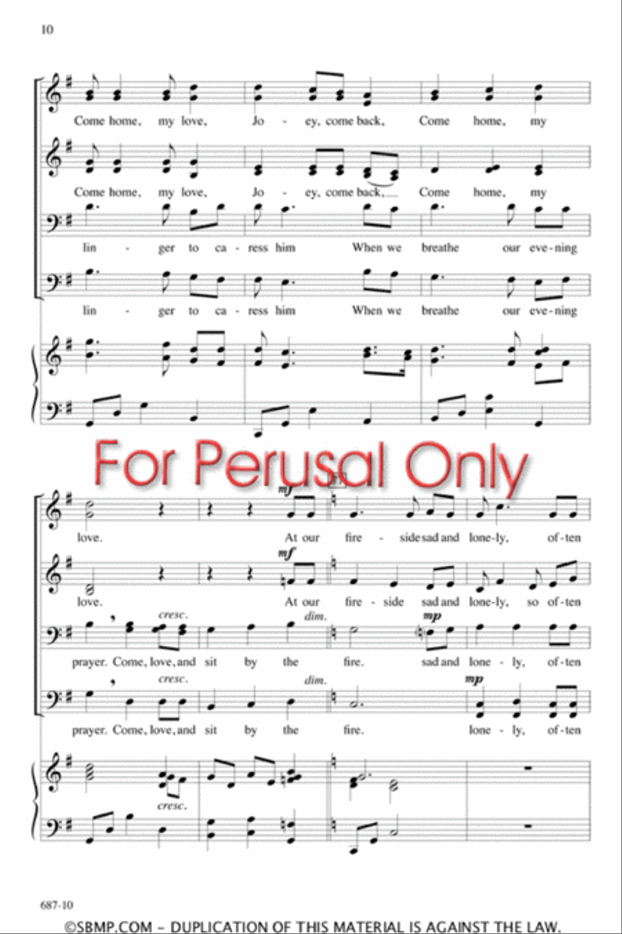 The Vacant Chair - SATB divisi Octavo Divisi scores gallery preview page 9