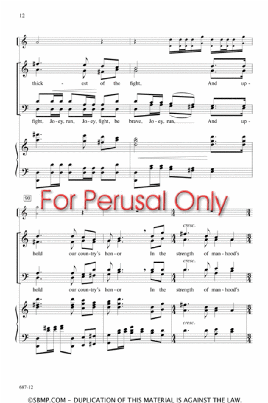 The Vacant Chair - SATB divisi Octavo Divisi scores gallery preview page 11
