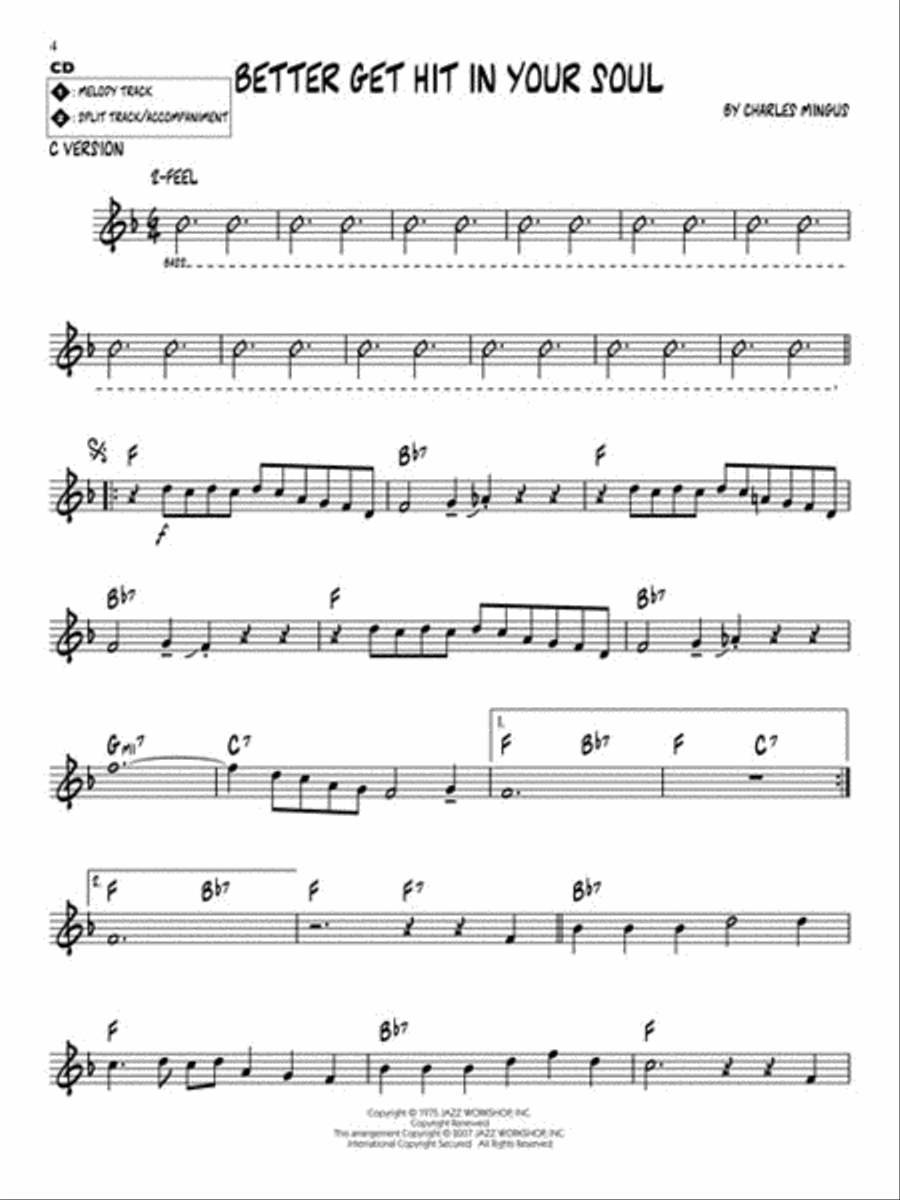 Charles Mingus C Instrument scores gallery preview page 4
