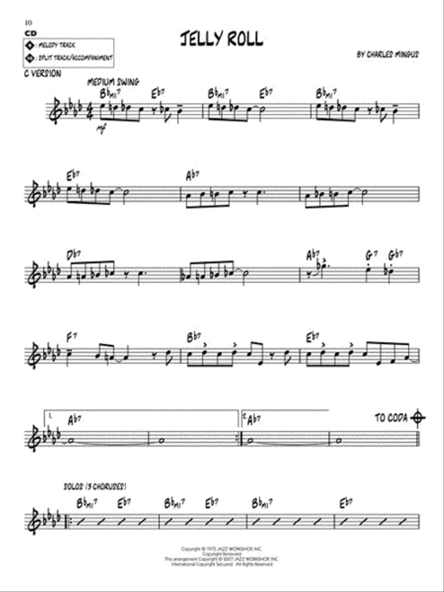 Charles Mingus C Instrument scores gallery preview page 5