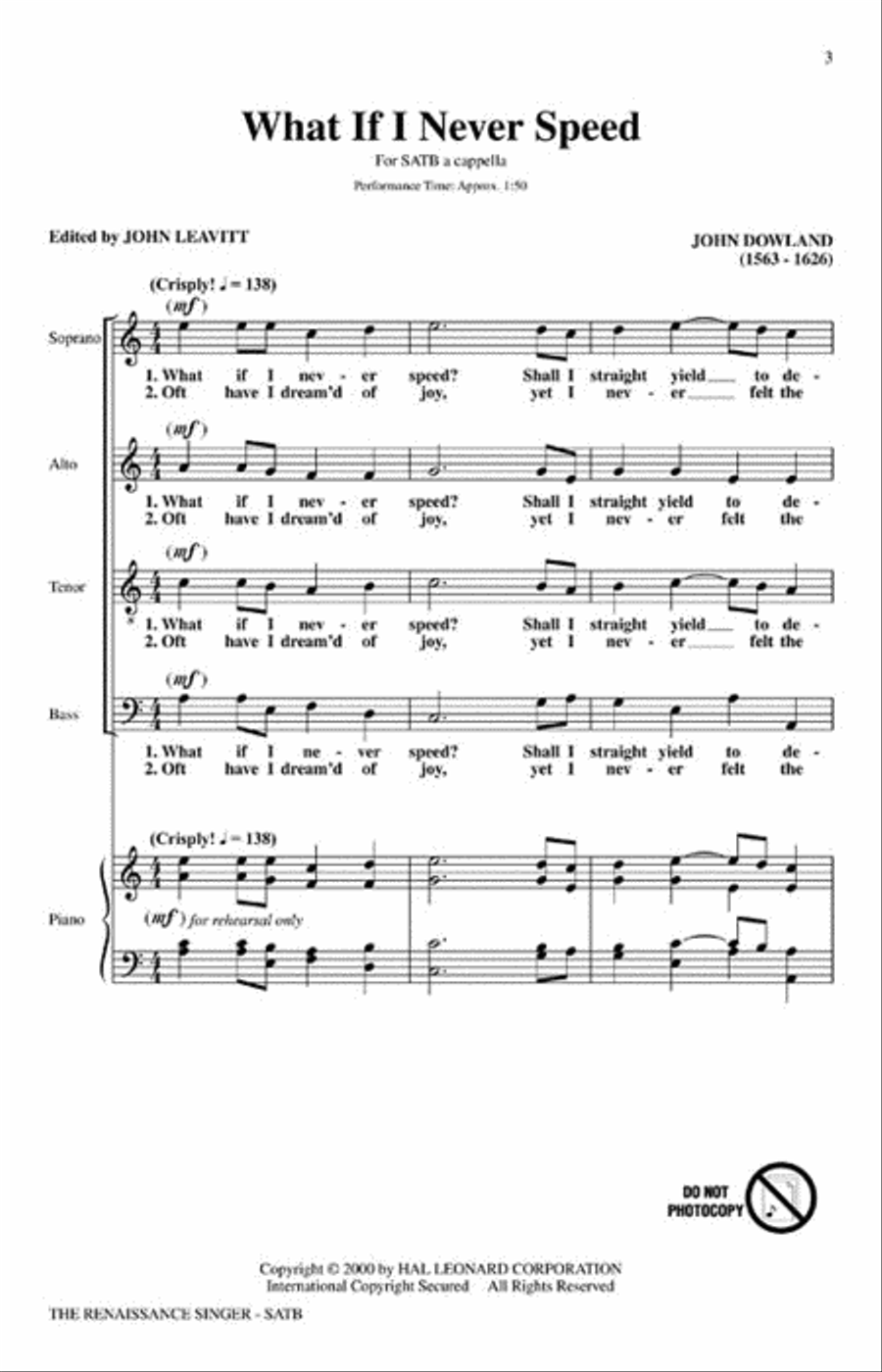 The Renaissance Singer The Renaissance Singer 4-Part scores gallery preview page 2