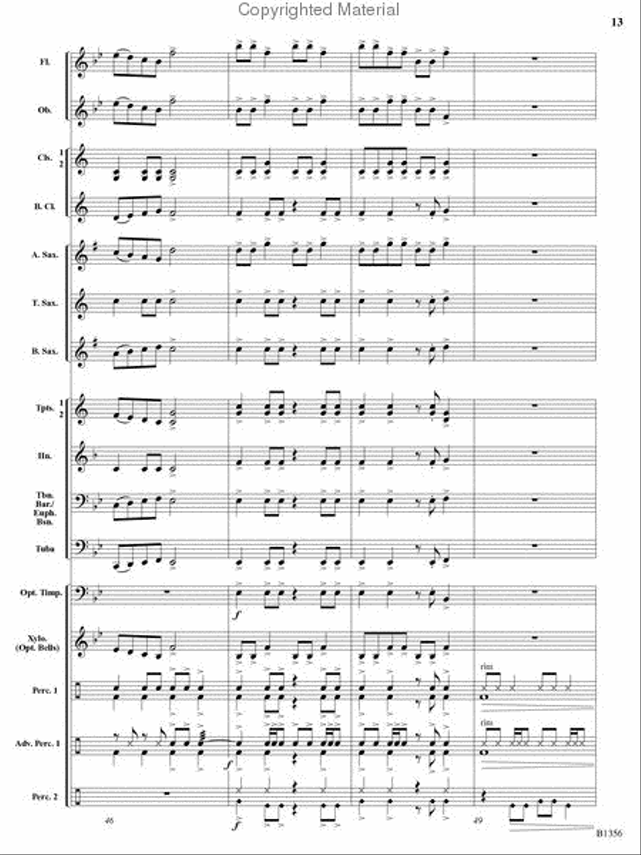 Rocky Mountain Romp Rocky Mountain Romp Concert Band scores gallery preview page 12