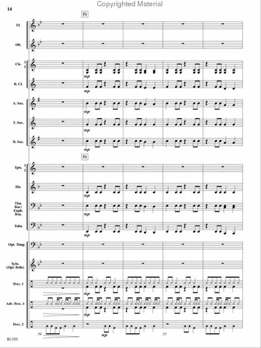 Rocky Mountain Romp Rocky Mountain Romp Concert Band scores gallery preview page 13