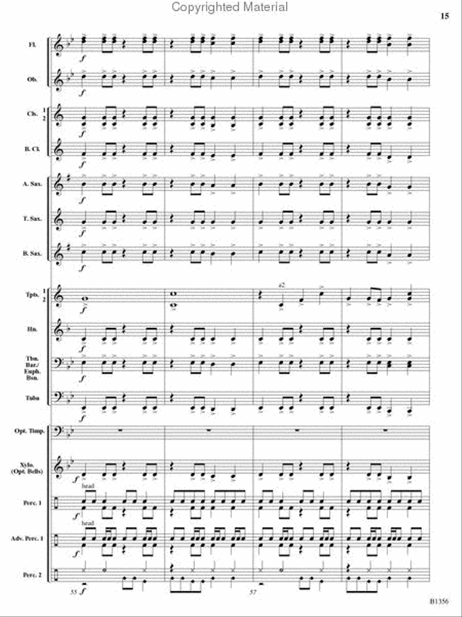 Rocky Mountain Romp Rocky Mountain Romp Concert Band scores gallery preview page 14
